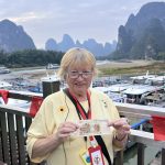 Пейзаж реки Ли в Гуйлине, Китай, во время тура СПР